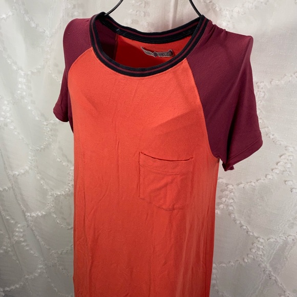 Abercrombie and Fitch orange shirt dress size S - Picture 2 of 5